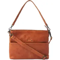 DR Amsterdam Tampa Hand/Schoudertas camel handtas dames