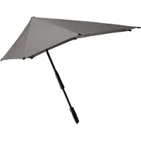 Senz Large Stick Stormparaplu silk grey