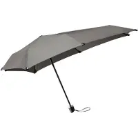 Senz Manual Opvouwbare Stormparaplu silk grey
