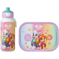 Mepal Lunchset (pop-up fles & lunchbox) Campus - 400 + 750 ml - Broodtrommel en Drinkbeker voor kinderen - Bento box - Pop-up drinkfles - Paw Patrol Girls