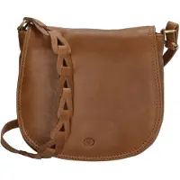 Hide & Stitches Daydreamer Schoudertas - 100% Leer - Cognac