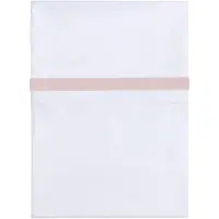 Babys Only Wieglaken geweven bies oud roze/wit