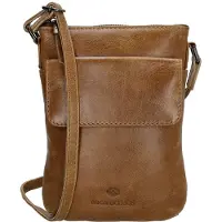 Hide & Stitches Porto Crossbody Schoudertasje - Bruin