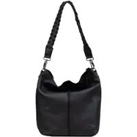 Dstrct Preston Park Grote Schoudertas Dames - Leer - Zwart