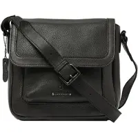 DR Amsterdam Tampa Schoudertas met Overslag Zwart