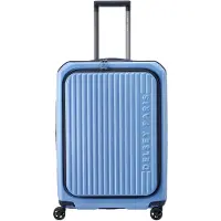 Delsey SECURITIME ZIP Koffer 66 cm - Expandable - Front Opening - 69/77L - TSA Slot - SECURITECH Rits - Lavender Blue