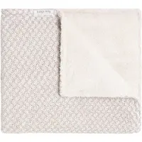 Babys Only Ledikantdeken teddy Happiness urban taupe/ecru