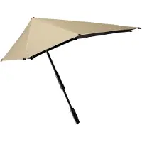 Senz Large Stick Storm Umbrella champagne brown