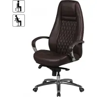 Amstyle AUSTIN Bureaustoel Permanent contact Vaste armleuning Hoogteverstelbaar Bruin Max. 120 kg SPM1.300 1300 x 680 x 700 mm