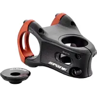 Spank Split Stuurpen Ø31,8mm, zwart/oranje 38mm 2022 MTB stuurpennen