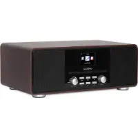 Reflexion HRA19INT (Internet radio, DAB+, Bluetooth), Radio, Bruin, Zwart