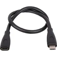Akyga AK-USB-32 USB-kabel USB-C stekker, USB-C bus 0.30 m Zwart
