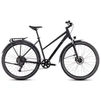 Cube Nature One Allroad Trapeze Hybride Fiets Shimano Essa 8S 700 mm Zwart 2025 || Maat: 54 cm / 172-185 cm