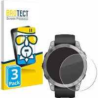 BROTECT - Glas Screenprotector voor Garmin Fenix 7 (47 mm) - Gehard Beschermglas 9H 3 Stuks