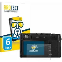 BROTECT Screenprotector 6 Stuks voor Fujifilm X100VI Beschermglas transparant