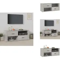 vidaXL Tv-meubel - Tv-meubels - Tv-standaard - Tv Unit - Tv-meubel 100x35x40 cm bewerkt hout betongrijs