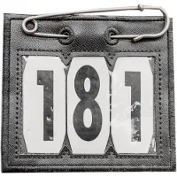 Kentucky Horsewear Horsewear - Hoofdnummer PVC met veiligheidsspeld zwart