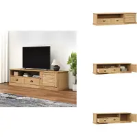 vidaXL Tv-meubel - Tv-meubelen - Tv Kast - Opbergkast - Tv-meubel VIGO 156x40x40 cm massief grenenhout