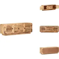 vidaXL Tv-kast - Tv-kasten - Televisiekast - Televisiekasten - Tv-meubel 120x30x40 cm ruw mangohout