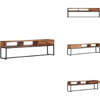 vidaXL Tv-meubel - Tv-kasten - Tv-standaard - Tv-standaards - Tv-meubel 160x30x45 cm massief sheeshamhout