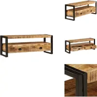 vidaXL Tv-meubel - Tv-meubelen - Tv-meubels - Tv-meubilair - Tv-meubel 120x35x45 cm massief mangohout