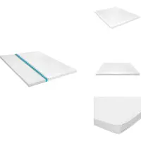 vidaXL Dekmatras - Dekmatrassen - Matras - Matrassen - Topmatras ei-profiel 6 cm koudschuim 180x200 cm