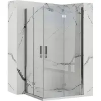 REA Kabina Prysznicowa Molier Chrome Double 90x90