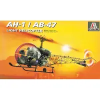 Italeri Modelbouwpakket Militaire voertuigen - 095 Bell AH-1 / AB-47 - Helikopter Plastic - 1:72 - Modelbouw