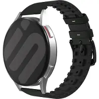 Strap-it Leren / siliconen bandje - geschikt voor Polar Grit X / Grit X Pro / Vantage M / M2 / M3 / V3 - groen