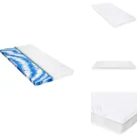 vidaXL Dekmatras - Dekmatrassen - Matras - Matrassen - Topmatras 7 cm gelschuim 120x200 cm