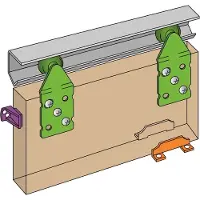 Henderson Single Top schuifdeurbeslag 1800mm/45kg