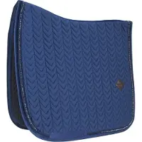 Kentucky Horsewear Horsewear - Zadeldek - Pearls Donkerblauw Velvet - Zadeldek Dressuur