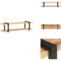 vidaXL Tv-kast - Tv-kasten - Tv-standaard - Tv-standaarden - Tv-meubel 160x40x40 cm massief ruw mangohout
