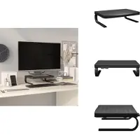 vidaXL Monitorstandaard - Monitorstandaards - Monitor Standaard - Computerstandaard - Monitorstandaard 37x28x11,5 cm zwart