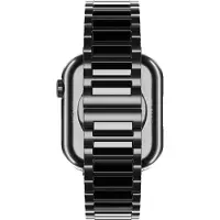 Strap-it Premium titanium band - geschikt voor Apple WatchSeries 1/2/3/4/5/6/7/8/9/10/11/SE/SE2/SE3/Ultra (2/3) - afmetingen 42mm / 44mm / 45mm / 49mm (grafiet)