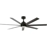 Beacon Plafondventilator zwart Atlanta Led Ø 142cm IP55