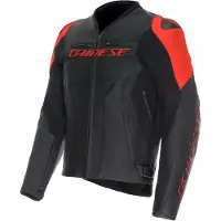 Dainese Racing 5 Zwart Rood Leren Motorjas Maat 44