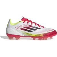 Adidas F50 Pro Gras / Kunstgras Voetbalschoenen (MG) Wit Rood Zwart Geel