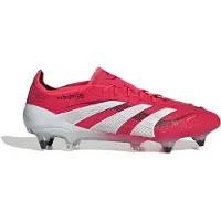 Adidas Predator Elite IJzeren-Nop Voetbalschoenen (SG) Rood Wit Zwart
