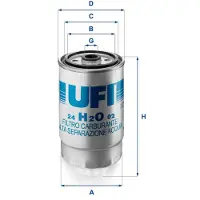 Ufi 24.H2O.02 Brandstoffilter