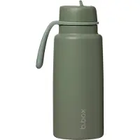 B.Box Thermos-Drinkfles en Waterfles met Fliptop 1 Liter | Drielaags Isolerend Roestvrij Staal | Houdt Drankjes tot 46 uur Koud | 1 l
