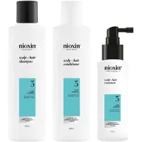 Nioxin Scalp and Hair Thickening System 3 for Coloured Dry and Damaged Hair with Light Thinning Loyalty Kit