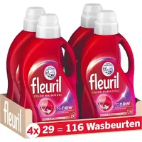 Fleuril Color - Vloeibaar Wasmiddel - Gekleurde Was - 4x29 Wasbeurten - Voordeelverpakking