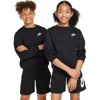 Nike Sweatshirt 'Club Fleece' zwart / wit