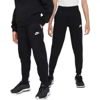 Nike Broek 'Club Fleece' zwart / wit