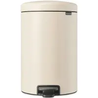 Brabantia Pedaalemmer Newicon - Staal - Soft Beige - 29x38x46.7cm - 20l