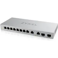Zyxel XGS1010-12 onbeheerde switch 8x 1G Ethernet, 2x 2,5G Ethernet, 2x 10G SFP+