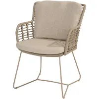 4Seasons Fabrice 1x Eetkamerstoel inclusief 2 kussens 2 stuks