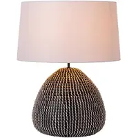 Lucide MADUKA - Tafellamp - Ø 45 cm - 1xE27 - Zwart