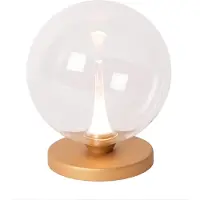 Lucide GISELA - Tafellamp - Ø 16 cm - LED Dimb. - 1x5W 2700K - Transparant